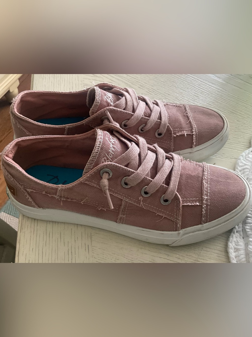 Blowfish Pink Canvas Low-Top Sneakers